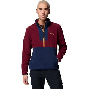 Columbia Men's Sequoia Grove Half Zip Fleece, Fleece Pull Over, Rich Wine/Collegiate Navy, XXL Columbia Men's Sequoia Grove Half Zip Fleece, Fleece Pull Over, Rich Wine/Collegiate Navy, XXL