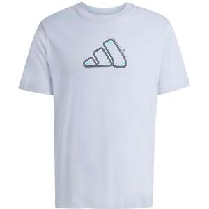adidas Men's Motorsport Track Graphic T-Shirt, Halo Silver, M adidas Men's Motorsport Track Graphic T-Shirt, Halo Silver, M