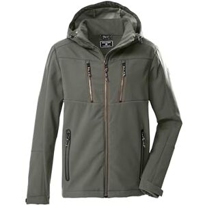 killtec KOW 79 MN SFTSHLL JCKT Men's Softshell Jacket with Zip-Off Hood Olive 3XL 43323-000 killtec KOW 79 MN SFTSHLL JCKT Men's Softshell Jacket with Zip-Off Hood Olive 3XL 43323-000