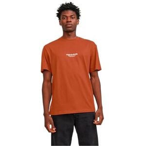 JACK & JONES Men's Jorvesterbro Tee Ss Crew Neck Noos T-Shirt, Brandy Brown, S JACK & JONES Men's Jorvesterbro Tee Ss Crew Neck Noos T-Shirt, Brandy Brown, S