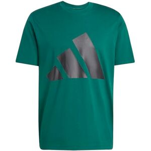 adidas Men's Essentials Big Logo Single Jersey TEE, Collegiate Green/Black, S adidas Men's Essentials Big Logo Single Jersey TEE, Collegiate Green/Black, S