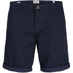 JACK & JONES Men's Jpstbowie Jjshort Sa Printed Sn Chino Shorts, Blazer Navy, S JACK & JONES Men's Jpstbowie Jjshort Sa Printed Sn Chino Shorts, Blazer Navy, S