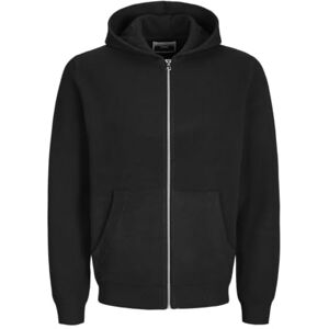 JACK & JONES Men's Jcocaleb Knit Zip Hoodie Bf Jumper, Black, S JACK & JONES Men's Jcocaleb Knit Zip Hoodie Bf Jumper, Black, S