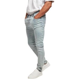 Urban Classics Men's Slim Fit Zip Jeans Trouser, Lighter Washed, 31W / 32L Urban Classics Men's Slim Fit Zip Jeans Trouser, Lighter Washed, 31W / 32L