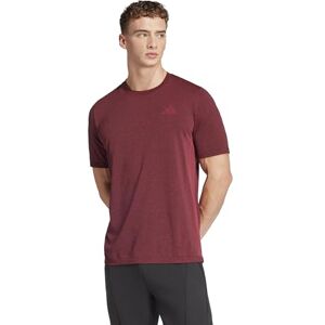 adidas Men's Train Essentials Structure T-Shirt, Pure Ruby/Grey six, XS adidas Men's Train Essentials Structure T-Shirt, Pure Ruby/Grey six, XS