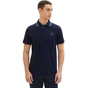 TOM TAILOR Men's 1035620 Polo Shirt, 10668-Sky Captain Blue, S TOM TAILOR Men's 1035620 Polo Shirt, 10668-Sky Captain Blue, S