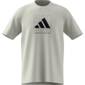 adidas Men's Box Logo Graphic T-Shirt, Off White, 4XL adidas Men's Box Logo Graphic T-Shirt, Off White, 4XL