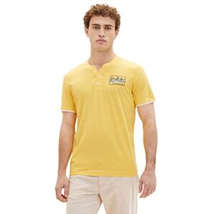 TOM TAILOR Men's 1036321 T-Shirt, 16719-Corn Yellow, L TOM TAILOR Men's 1036321 T-Shirt, 16719-Corn Yellow, L
