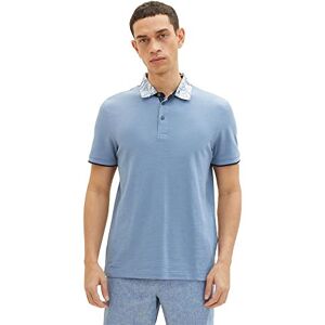 TOM TAILOR Men's 1035632 Polo Shirt, 12364-Greyish Mid Blue, M TOM TAILOR Men's 1035632 Polo Shirt, 12364-Greyish Mid Blue, M