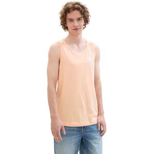 Tom Tailor Denim Mens Summer Palm Tree Tank Top, 31080 Sunny Apricot, S Tom Tailor Denim Mens Summer Palm Tree Tank Top, 31080 Sunny Apricot, S