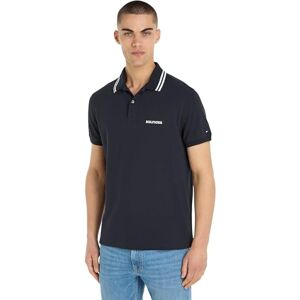 Tommy Hilfiger Men Monotype Badge Reg Polo S/S Polos, Blue, XS Tommy Hilfiger Men Monotype Badge Reg Polo S/S Polos, Blue, XS