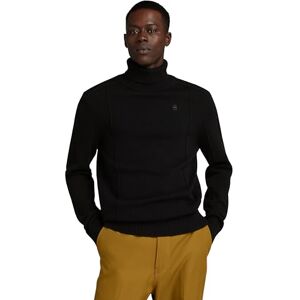 G-STAR Men's Structure Turtle Knitted Sweater, Black (dk black D23937-D447-6484), L G-STAR Men's Structure Turtle Knitted Sweater, Black (dk black D23937-D447-6484), L