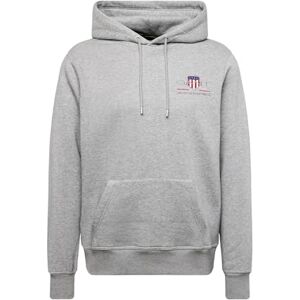 GANT Men's Reg Medium Archive Shield Hoodie Hooded Sweatshirt , Grey Melange,L GANT Men's Reg Medium Archive Shield Hoodie Hooded Sweatshirt , Grey Melange,L