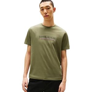 Tommy Hilfiger Men’s Short Sleeve Brand Love Cotton T-Shirt, Green (Battle Green), M Tommy Hilfiger Men’s Short Sleeve Brand Love Cotton T-Shirt, Green (Battle Green), M