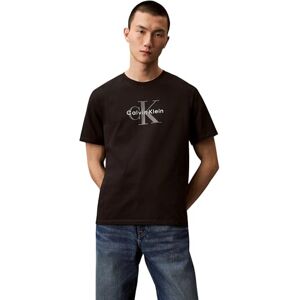 Calvin Klein Men's Short Sleeve Monologo Cotton T-Shirt, Black (Black), XL Calvin Klein Men's Short Sleeve Monologo Cotton T-Shirt, Black (Black), XL