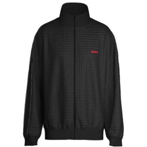 Hugo Boss Men's Austin Zip Jacket 10267482 01 Loungewear, Black 001, M Hugo Boss Men's Austin Zip Jacket 10267482 01 Loungewear, Black 001, M