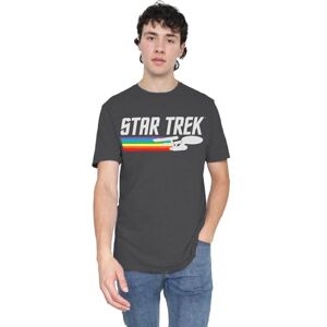Star Trek Rainbow Trail Unisex T Shirt, Charcoal, XX-Large Star Trek Rainbow Trail Unisex T Shirt, Charcoal, XX-Large