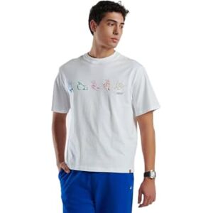 United Colors of Benetton Men's T-Shirt 3bl0u1099, White, XS United Colors of Benetton Men's T-Shirt 3bl0u1099, White, XS