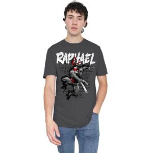 Mutant TMNT TMNT Raphael Unisex T Shirt, Charcoal, Small Mutant TMNT TMNT Raphael Unisex T Shirt, Charcoal, Small