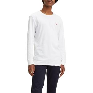 Levi's Men's Long-Sleeve Original Housemark Tee T-Shirt, Cotton + Patch White, M Levi's Men's Long-Sleeve Original Housemark Tee T-Shirt, Cotton + Patch White, M