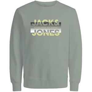 JACK & JONES Men's Jcoray Color Sweat Crew Neck FST Sweatshirt, Desert Sage, S JACK & JONES Men's Jcoray Color Sweat Crew Neck FST Sweatshirt, Desert Sage, S