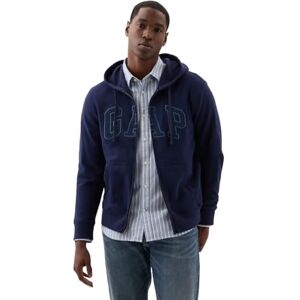 GAP Men's Logo Hoodie Hooded Full Zip Sweatshirt, Tapestry Navy, L GAP Men's Logo Hoodie Hooded Full Zip Sweatshirt, Tapestry Navy, L