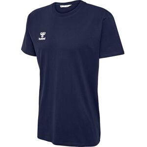 hummel GO 2.0 Men's Short-Sleeved Sports Shirt, Training Shirt for Fitness, Sports and Leisure, Made from 100% Organic Cotton, Comfortable Fit, Stretch Jersey Fabric and Crew Neck Marine hummel GO 2.0 Men's Short-Sleeved Sports Shirt, Training Shirt for Fitness, Sports and Leisure, Made from 100% Organic Cotton, Comfortable Fit, Stretch Jersey Fabric and Crew Neck Marine