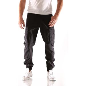 JACK & JONES Men's Male Plus Size Slim Tapered Fit Cargo-Hose Trousers, Black, 50 W/32 L JACK & JONES Men's Male Plus Size Slim Tapered Fit Cargo-Hose Trousers, Black, 50 W/32 L