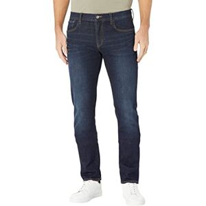 Armani Exchange Men's 5 Pocket Slim Denim, Dark Wash/Tobacco Stitching/Stretch Cotton, 31 Armani Exchange Men's 5 Pocket Slim Denim, Dark Wash/Tobacco Stitching/Stretch Cotton, 31