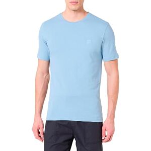 Boss Mens Tales Relaxed Fit Cotton Jersey Logo Patch T-Shirt, Light/Pastel Blue, L Boss Mens Tales Relaxed Fit Cotton Jersey Logo Patch T-Shirt, Light/Pastel Blue, L