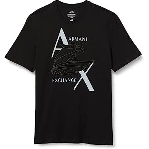 Armani Exchange Men's Sustainable, Regular Fit, Printed Eagle Logo T-Shirt, Black, XS Armani Exchange Men's Sustainable, Regular Fit, Printed Eagle Logo T-Shirt, Black, XS
