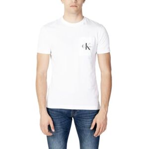 Calvin Klein Jeans Men's CORE MONOLOGO POCKET SLIM TEE, Bright White, M Calvin Klein Jeans Men's CORE MONOLOGO POCKET SLIM TEE, Bright White, M