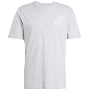 adidas Men's Lounge Verbiage Circle Graphic T-Shirt, Medium Grey Heather, M adidas Men's Lounge Verbiage Circle Graphic T-Shirt, Medium Grey Heather, M
