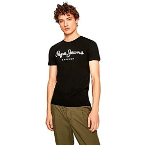 Pepe Jeans Original Stretch Men's T-Shirt Slim Fit Short Sleeve Black (Black), XS Pepe Jeans Original Stretch Men's T-Shirt Slim Fit Short Sleeve Black (Black), XS