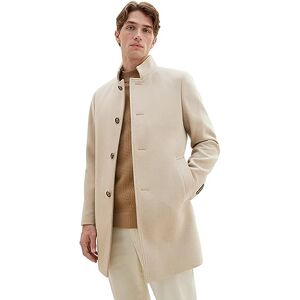 TOM TAILOR Men's 1037337 Wool Coat with Stand-up Collar, 12628-Paving Stone, XXL TOM TAILOR Men's 1037337 Wool Coat with Stand-up Collar, 12628-Paving Stone, XXL