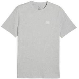 Puma Unisex ESS Elevated Tee T-Shirts, Light Gray Heather, M Puma Unisex ESS Elevated Tee T-Shirts, Light Gray Heather, M