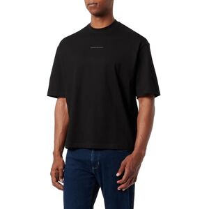 Armani Exchange Men's The Grid, Sustainable, Printed Logo Lettering T-Shirt, Black, XS Armani Exchange Men's The Grid, Sustainable, Printed Logo Lettering T-Shirt, Black, XS