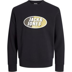 JACK & JONES Men's Jcoray Color Sweat Crew Neck FST Sweatshirt, Black, S JACK & JONES Men's Jcoray Color Sweat Crew Neck FST Sweatshirt, Black, S