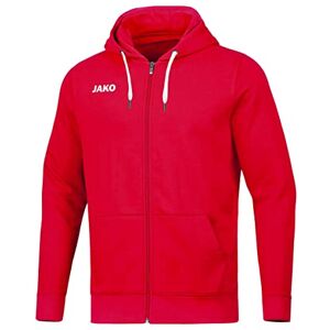 JAKO Men's Base Hooded Jacket, red, L JAKO Men's Base Hooded Jacket, red, L