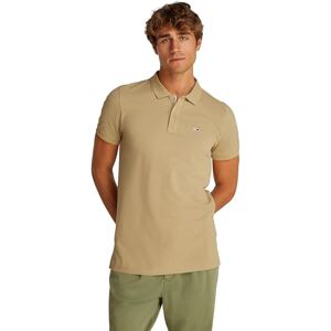 Tommy Jeans Men's TJM Slim Placket Polo Ext Dm0Dm20676 S/S, Beige (Relic Tan), XXL_Plus Tommy Jeans Men's TJM Slim Placket Polo Ext Dm0Dm20676 S/S, Beige (Relic Tan), XXL_Plus