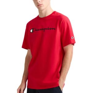 Champion Men's Classic Jersey Script T-shirt, Scarlet, XL Champion Men's Classic Jersey Script T-shirt, Scarlet, XL