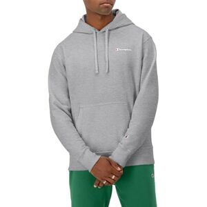 Champion Men's, Powerblend, Fleece Hoodie, Comfortable Sweatshirt, Logo (Reg. Or Big & Tall) Hooded, Oxford Gray-Left Chest Script, XL Champion Men's, Powerblend, Fleece Hoodie, Comfortable Sweatshirt, Logo (Reg. Or Big & Tall) Hooded, Oxford Gray-Left Chest Script, XL