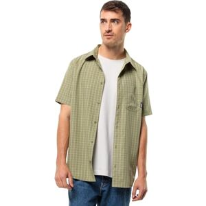 Jack Wolfskin Men's El Dorado Shirt, Bay Leaf Check, S Jack Wolfskin Men's El Dorado Shirt, Bay Leaf Check, S