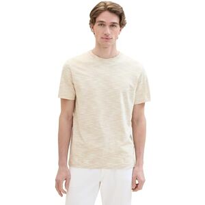 TOM TAILOR Men's 1042132 T-Shirt, 35771-Beige Streaky Melange, 3XL TOM TAILOR Men's 1042132 T-Shirt, 35771-Beige Streaky Melange, 3XL