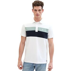 TOM TAILOR Men's 1042269 Polo Shirt, 20000-White, M TOM TAILOR Men's 1042269 Polo Shirt, 20000-White, M