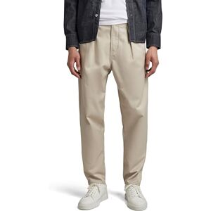 G-STAR Men's Unisex Pleated Chino Relaxed Pants, Beige (dk brick D20147-C657-1214), 28W / 32L G-STAR Men's Unisex Pleated Chino Relaxed Pants, Beige (dk brick D20147-C657-1214), 28W / 32L