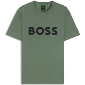 Boss Men's Tee Iconic Zone T-Shirt, Open Green, 6XL Boss Men's Tee Iconic Zone T-Shirt, Open Green, 6XL