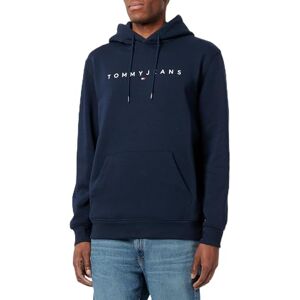 Tommy Jeans Mens Tjm Reg Linear Logo Ext Dm0dm20746c1g003 Pullover Hoodie, Blue (Dark Night Navy), M UK Tommy Jeans Mens Tjm Reg Linear Logo Ext Dm0dm20746c1g003 Pullover Hoodie, Blue (Dark Night Navy), M UK