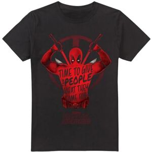 Marvel Wolverine Give The People Deadpool Unisex T Shirt, Black, 3XL Marvel Wolverine Give The People Deadpool Unisex T Shirt, Black, 3XL