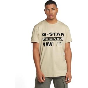 G-STAR Men's Originals T-Shirt, Beige (dk brick D25969-C506-1214), M G-STAR Men's Originals T-Shirt, Beige (dk brick D25969-C506-1214), M